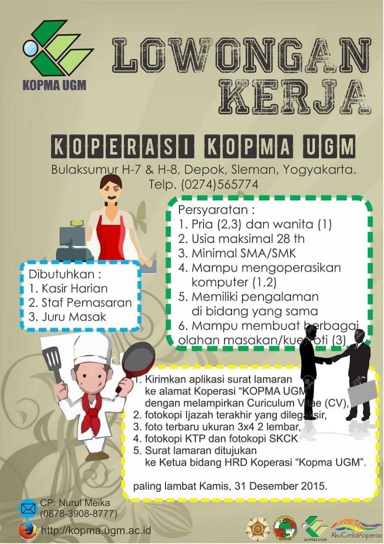 Lowongan Kerja Koperasi “Kopma UGM”