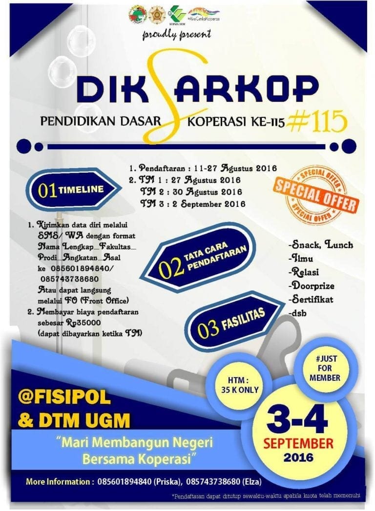 DIKSARKOP 115 Koperasi “Kopma UGM”